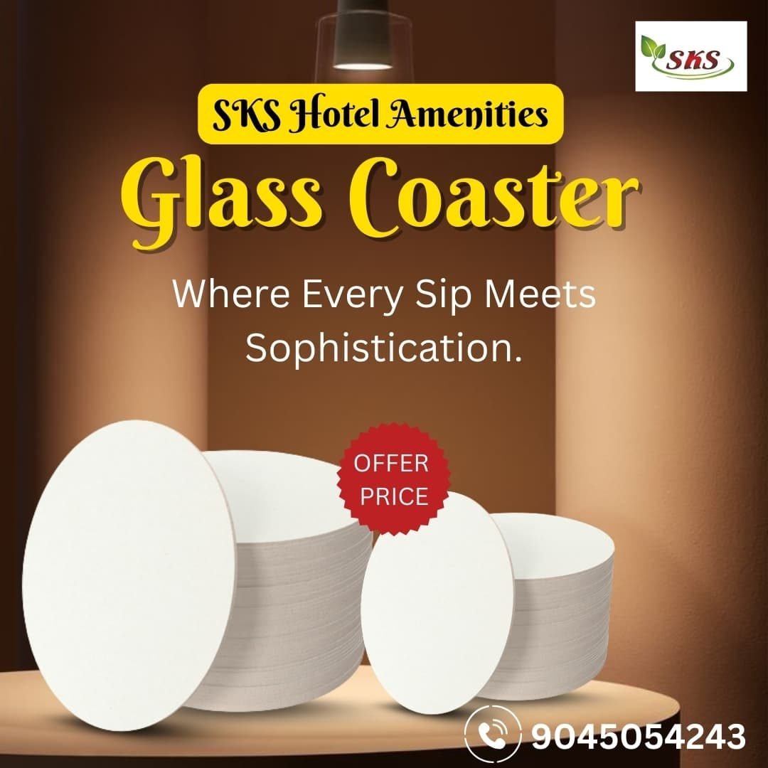 SKS Hotel Glass Coaster