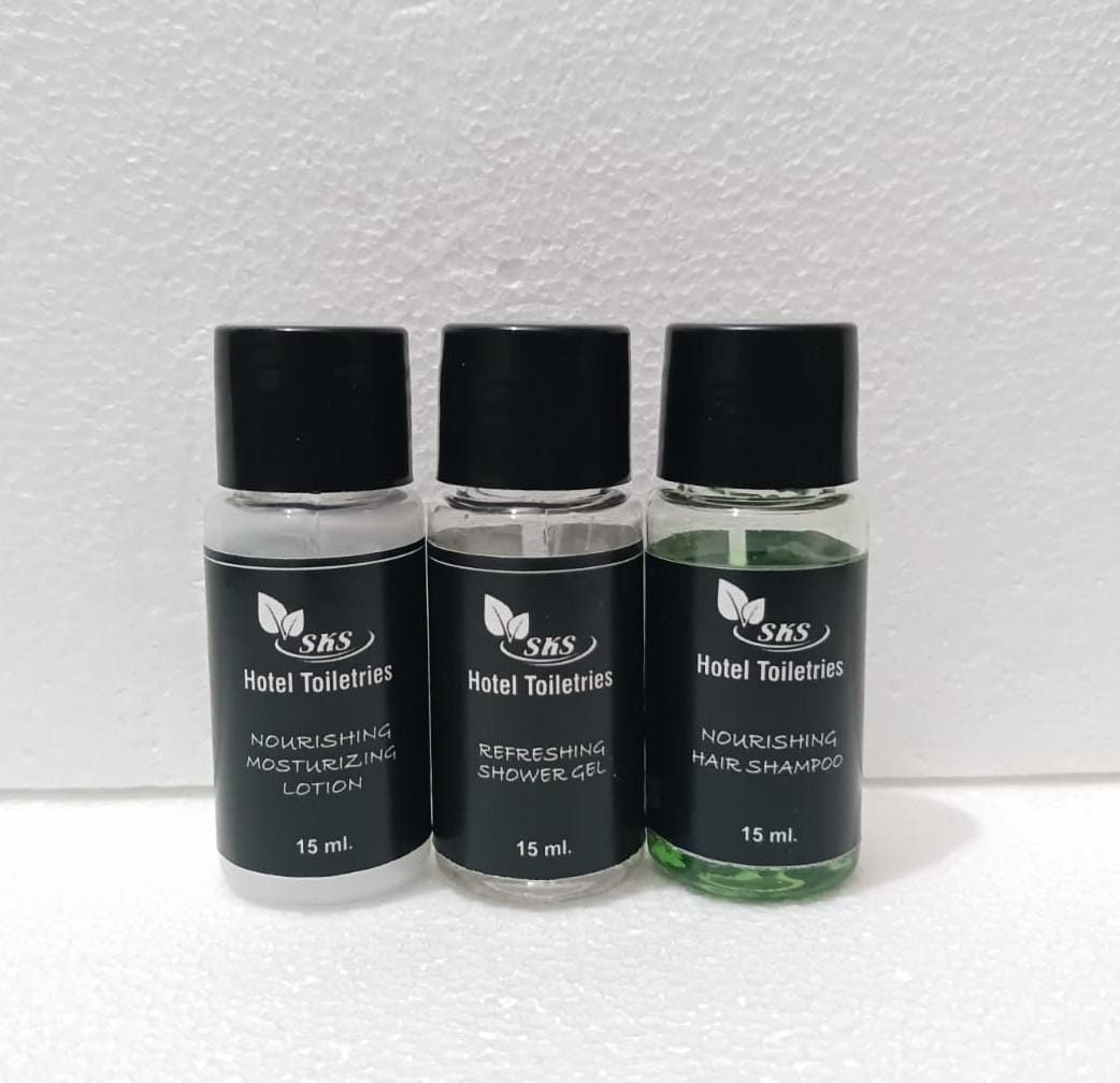 SKS Hotel Toiletries Set 15ml (Lotion, Shower Gel, Shampoo)